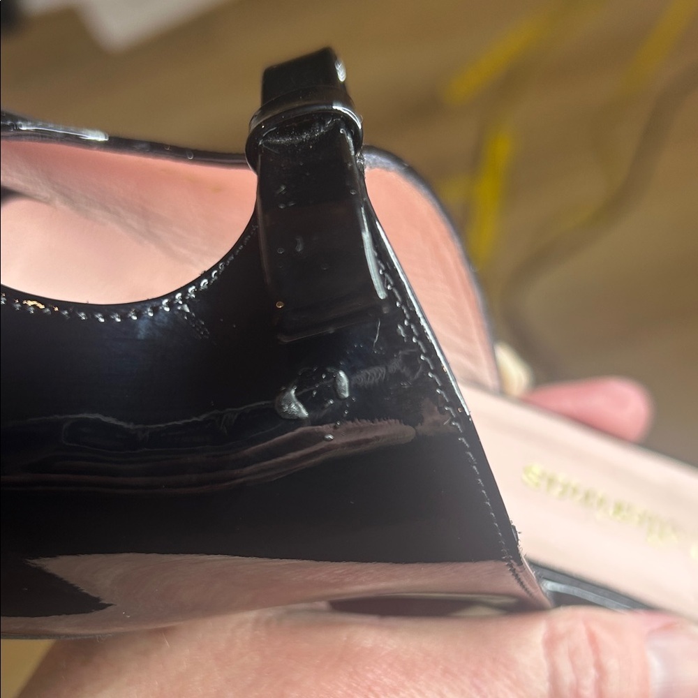 Pretty Ballerinas Glossy Black Mules size 37.5 - Picture 8 of 9